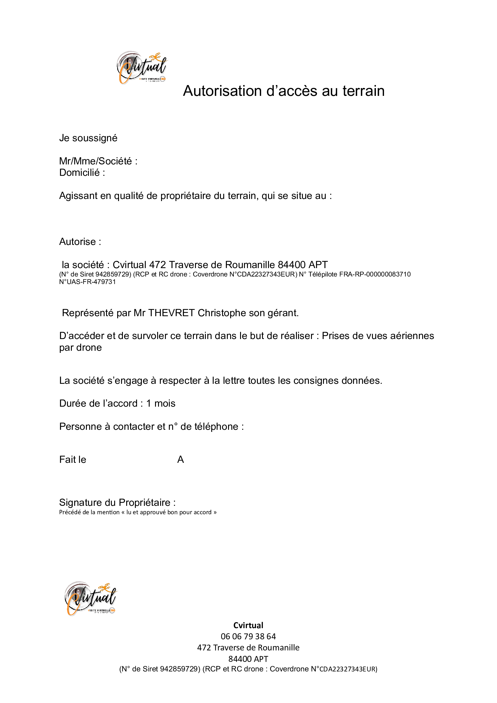 autorisation vol drone